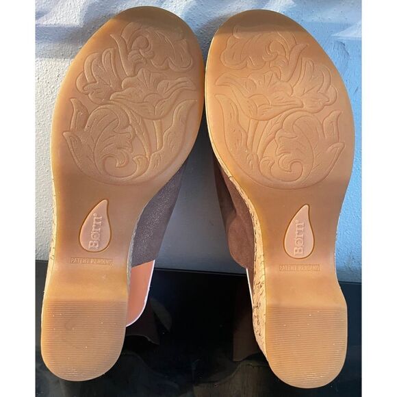 Born, Asho New Cork Heel Bronze Women’s Sandals Size 11 Medium. - Picture 10 of 11